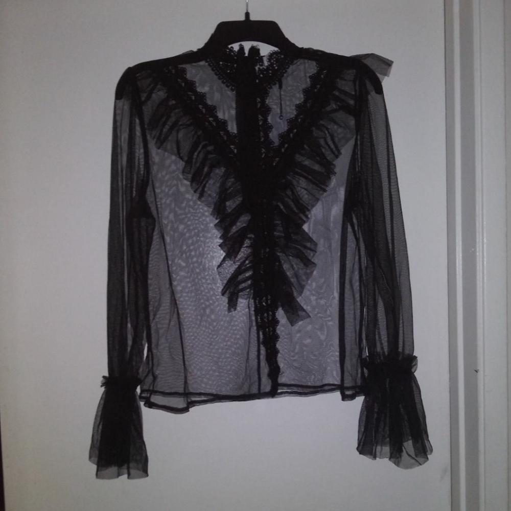 Victorian mesh shirt